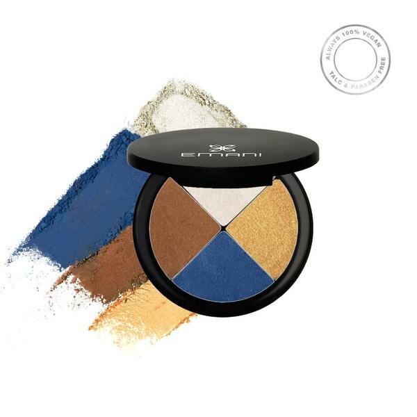 Levně EMANI Vegan Cosmetics Quad Eye Shadow - oční stíny Mulholland Drive (12g) 12g