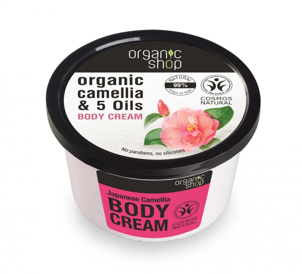 Levně Organic Shop Organic Shop - Japonská kamélie - Tělový krém 250 ml 250 ml