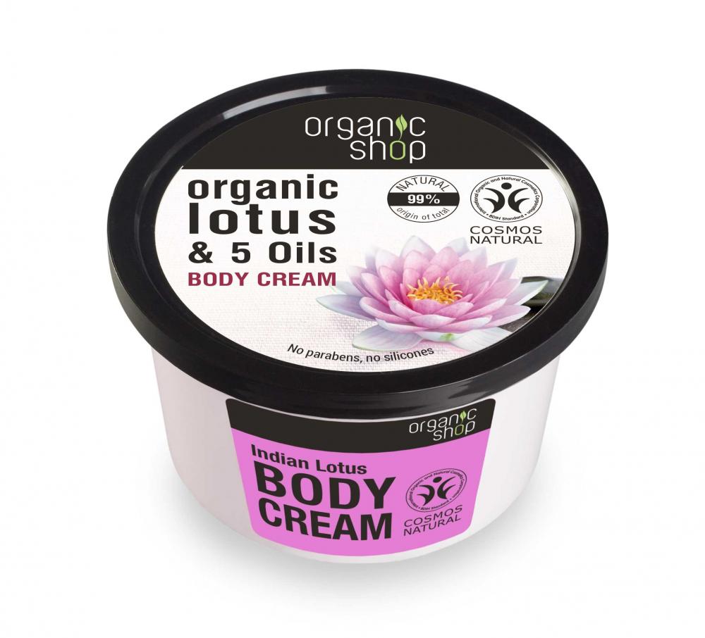 Levně Organic Shop Organic Shop - Indický lotos - tělový krém 250 ml 250 ml