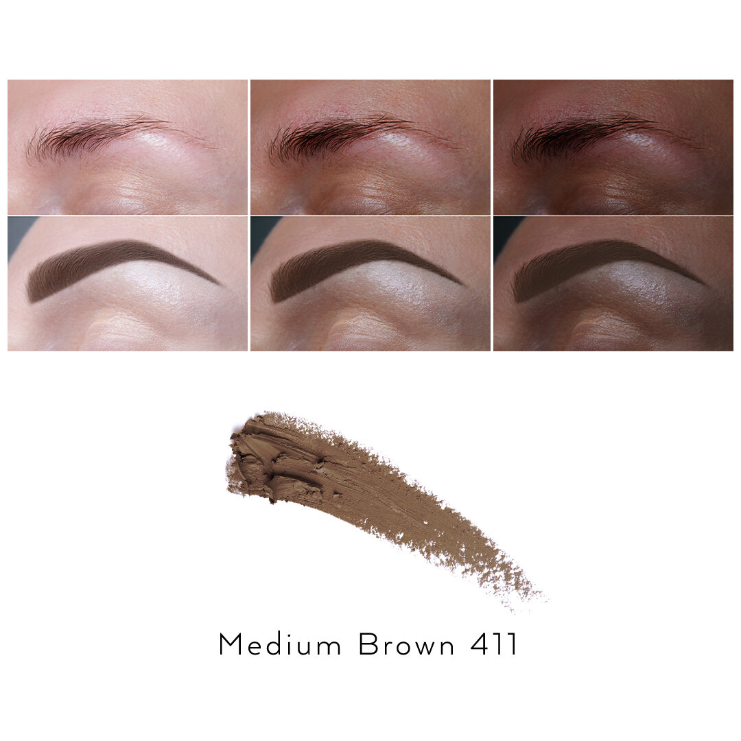 Levně EMANI Vegan Cosmetics Couture Brow Pomade - pomáda na obočí Medium Brown (4g) 2g