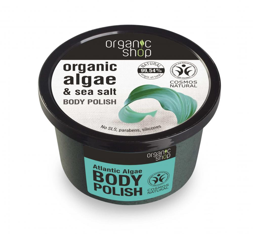 Levně Organic Shop Organic Shop - Tělový peeling z řas Atlantiku 250 ml 250 ml