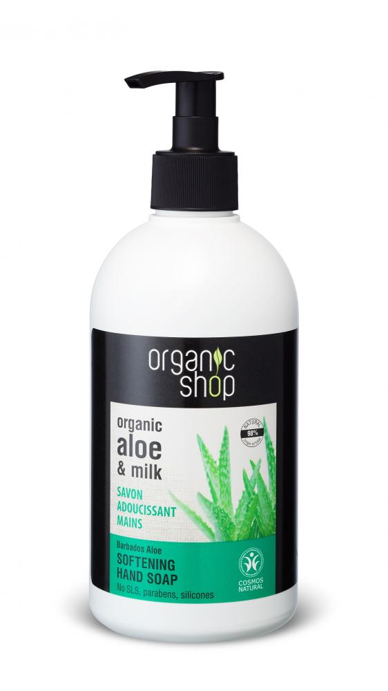 Levně Organic Shop Organic Shop - Barbadosské Aloe - Mýdlo na ruce 500 ml 500 ml