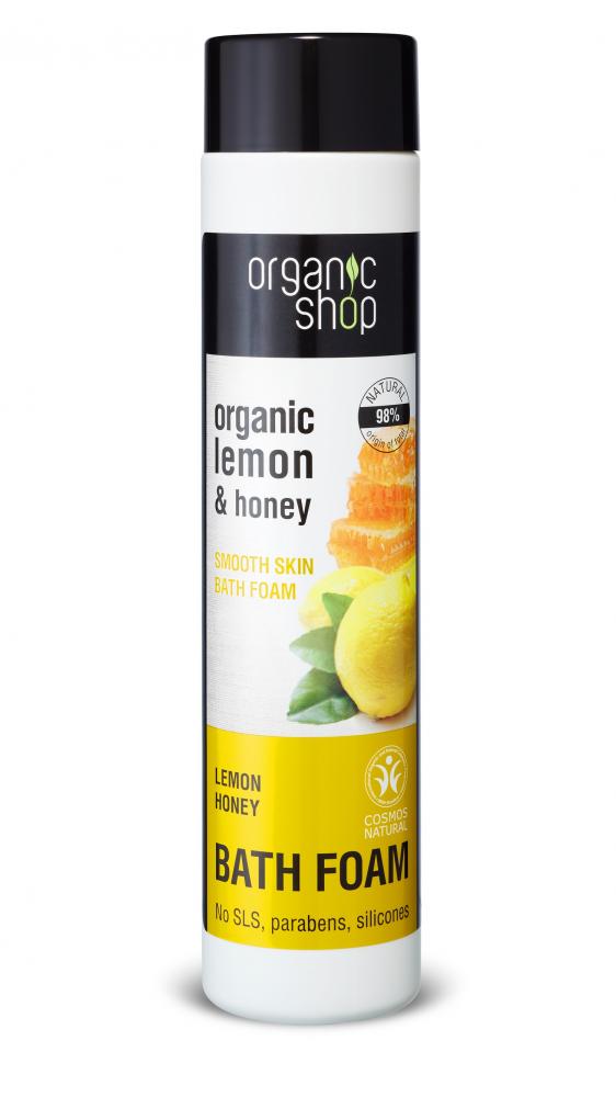 Organic Shop - Citron a Med - Vyhlazující pěna do koupele