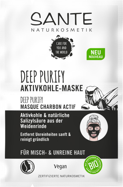 Levně Sante Karbonová maska ACTIVE Clean 2x4ml