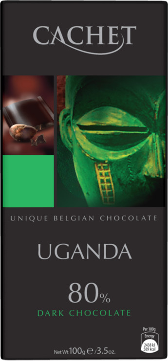 Levně CACHET ES CACHET čokoláda hořká UGANDA 80% 100g 100 g