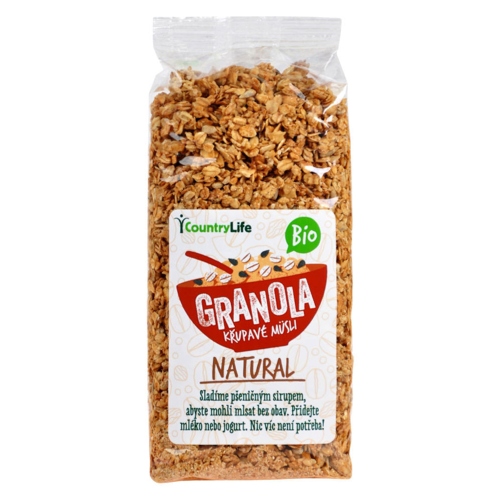 Levně Country Life Granola - Křupavé müsli natural 350 g BIO 350 g