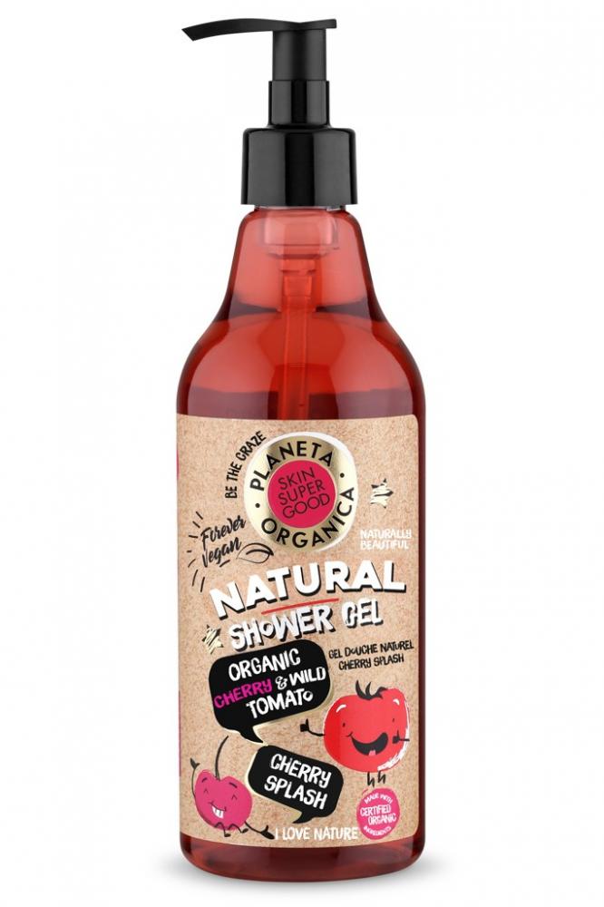 Levně Skin Super Good Přírodní sprchový gel - Organická třešeň a divoká rajčata 500 ml