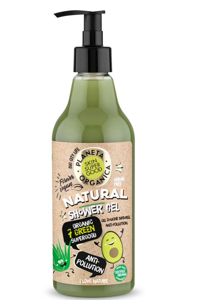 Levně Skin Super Good Přírodní sprchový gel - Organických 7 zelených super složek 500 ml