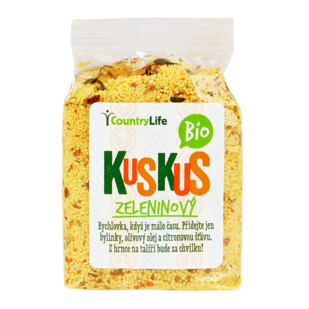 Kuskus ochucený zeleninový 330 g BIO   COUNTRY LIFE