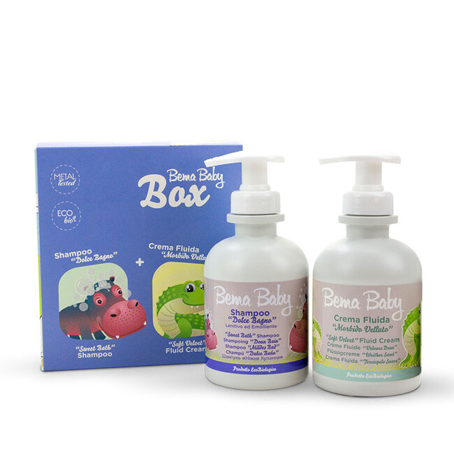 Levně BEMA COSMETICI BABY KIT: šampon Sweet Bath + krém Soft Velvet 250 ml + 250 ml