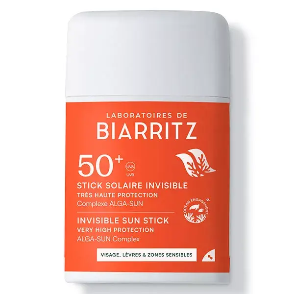 Levně Laboratoires de Biarritz Sun Stick SPF50+ Invisible 10g