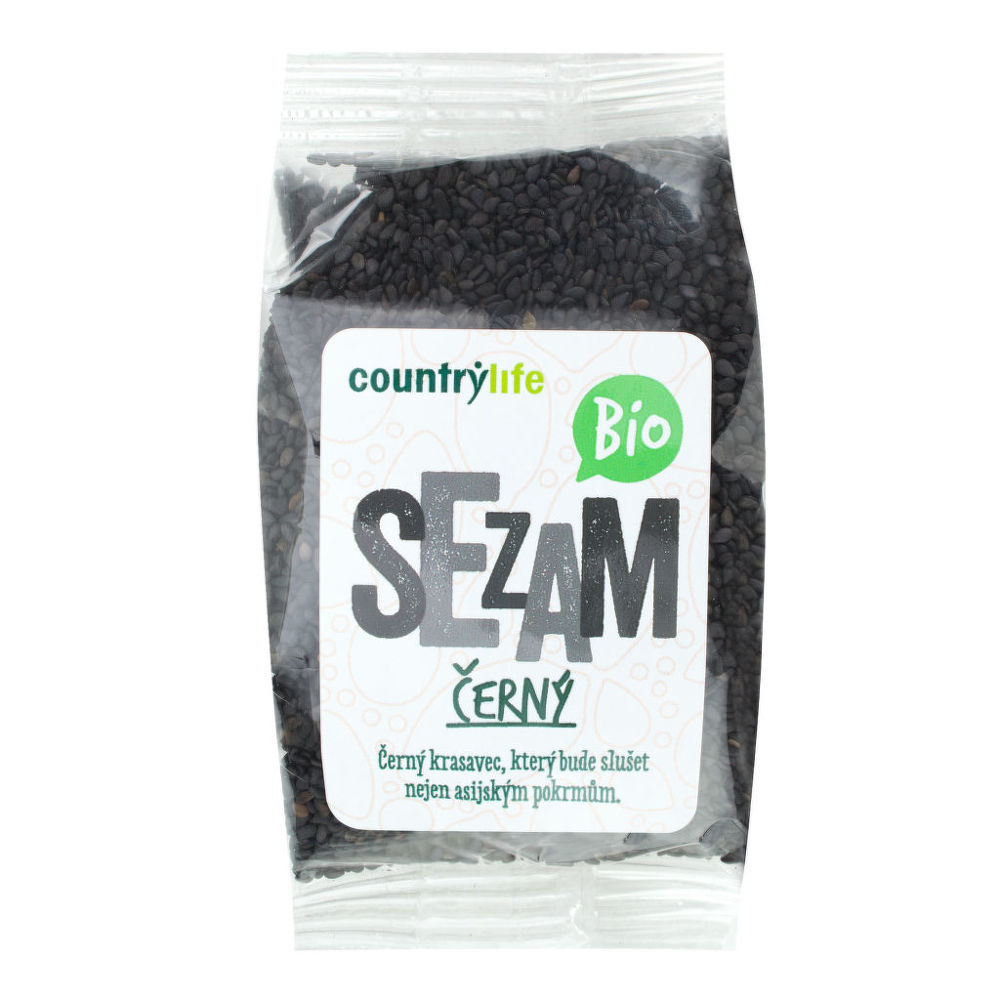 Levně Country Life Sezam černý neloupaný 100 g BIO 100 g
