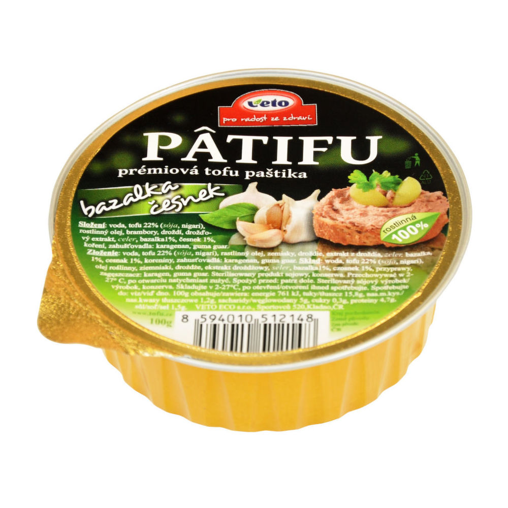 Paštika PATIFU bazalka a česnek 100 g