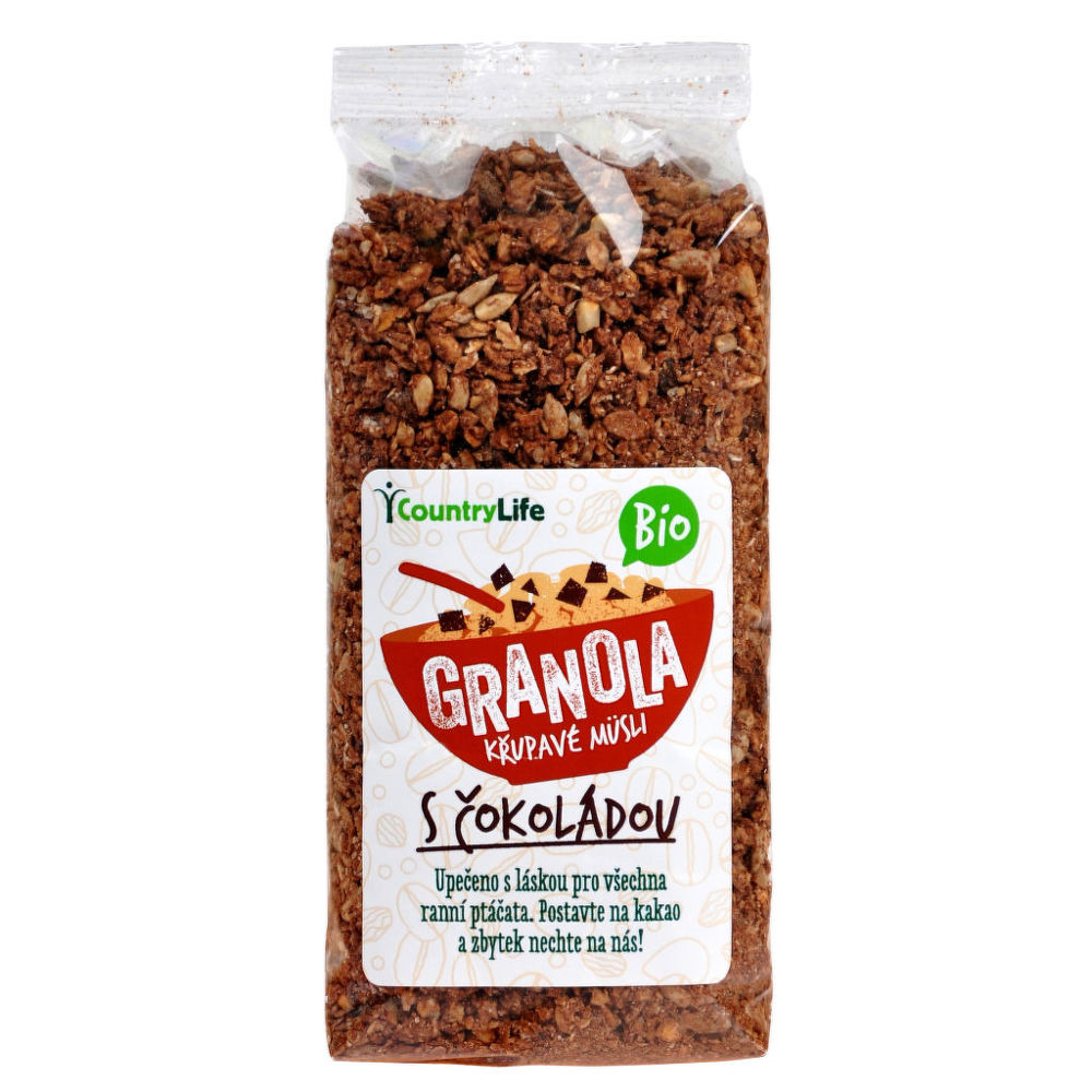 Levně Country Life Granola - Křupavé müsli s čokoládou 350 g BIO 350 g