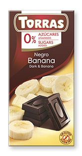 Torras ES Torras čokoláda DIA hořká ček. s banánem 75g 75 g