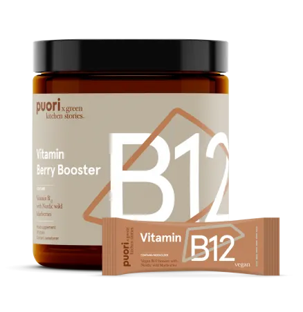Levně Puori B12 - Berry Booster s vitaminem B12 - 10 týdenní balení 42g