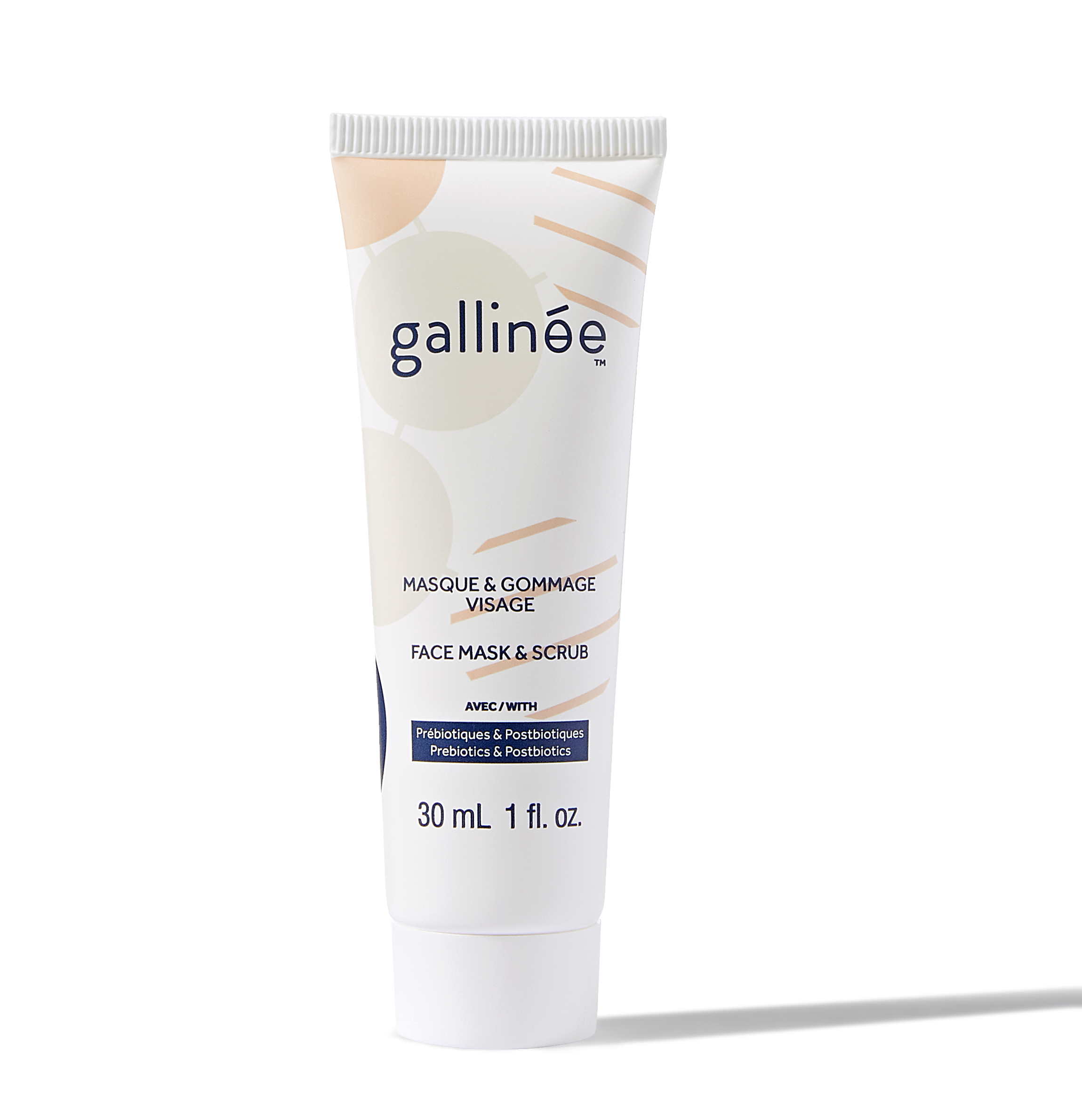 Levně Gallinée Gallinée prebiotická pleťová maska a peeling na obličej 30 ml 30 ml
