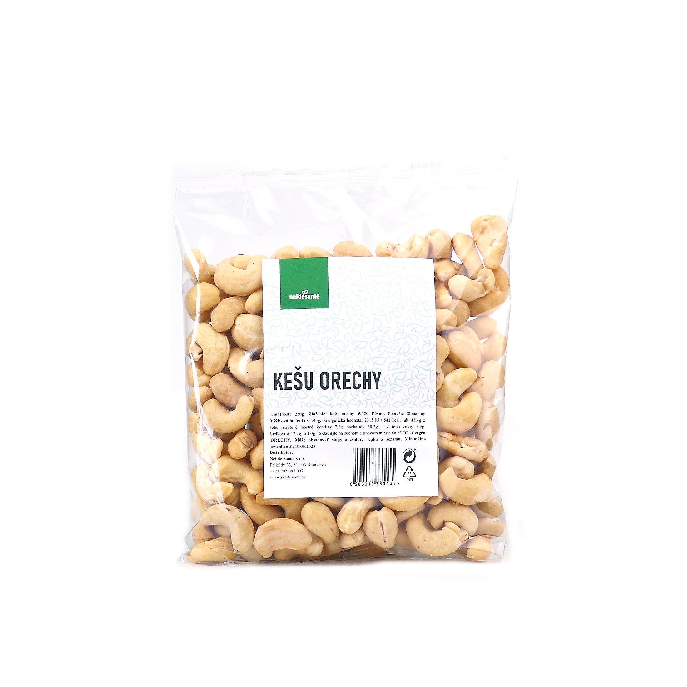 Levně Nefdesante Kešu ořechy 250 g 250 g