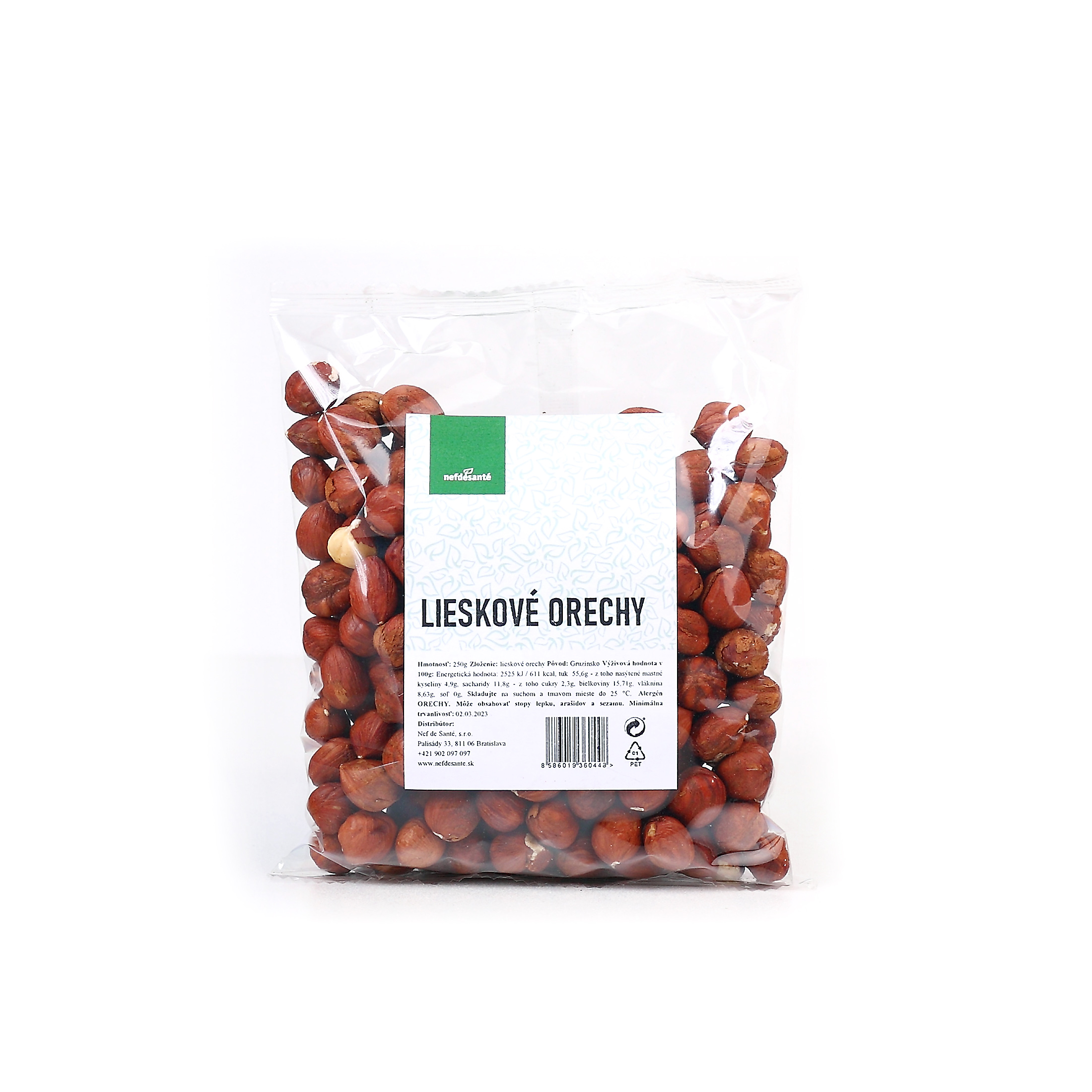 Levně Nefdesante Lískové ořechy 250 g 250 g