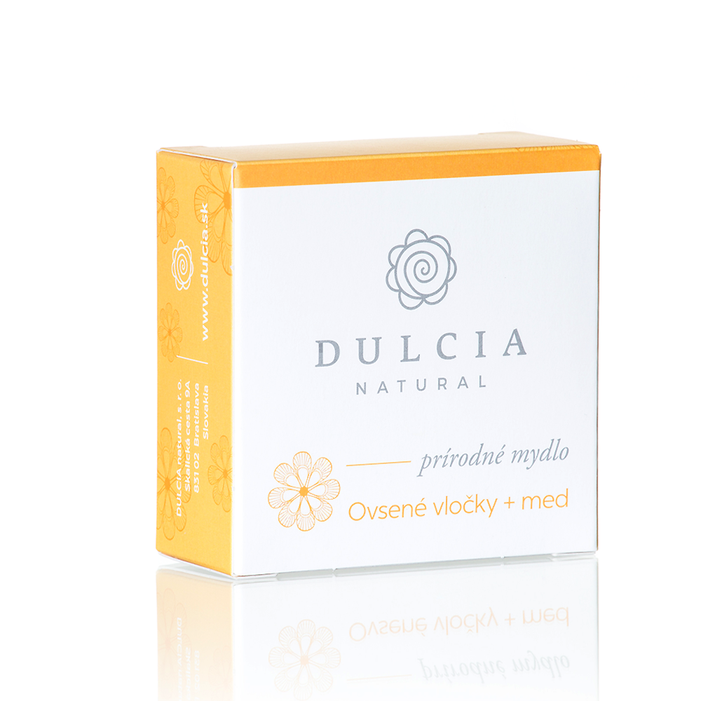 Levně Dulcia natural Přírodní mýdlo - Ovesné vločky + med 90 g 90 g