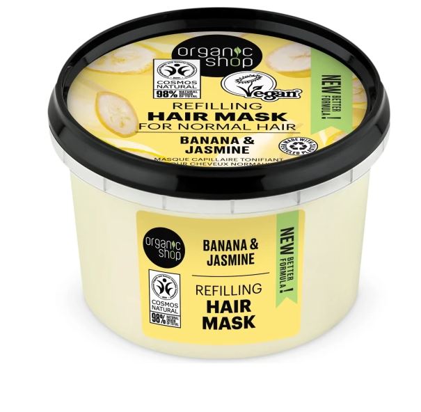 Levně Organic Shop Organic Shop - Banana &amp; Jasmin - Maska na vlasy 250 ml 250 ml