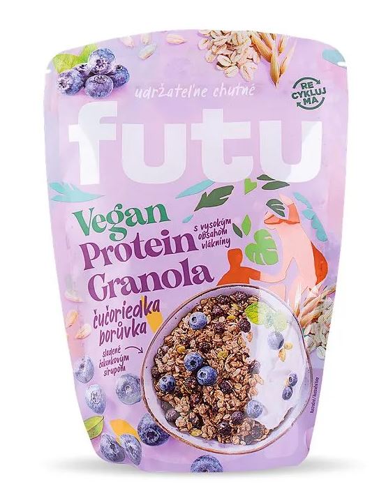 Levně Futu Futu Proteinová granola s borůvkami VEGAN 350gr