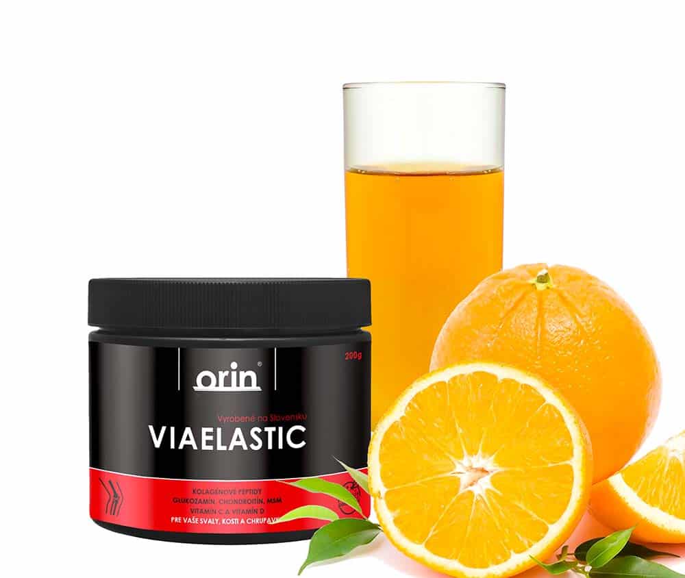 Levně ORIN ViaElastic - svaly, koststi, chrupavky -příchuť pomeranč 184 g