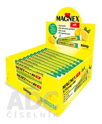 Levně Vitabalans Oy Vitabalans MAGNEX 375 mg + B6 effervescent DISPLEJ tbl eff Lemon 18x20 ks, 1x1 set