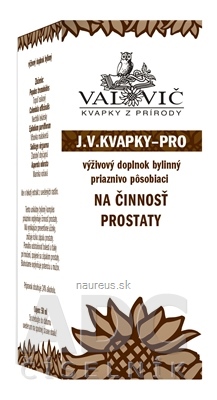 Levně VALOVIČ, s.r.o. JV KAPKY - PRO na činnost prostaty 1x50 ml 50 ml