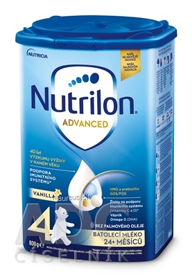 Nutricia Infant Nutrition Ltd. Nutrilon Advanced 4 VANILLA batolecí mléčná výživa v prášku (od 24 měsíců) 1x800 g 