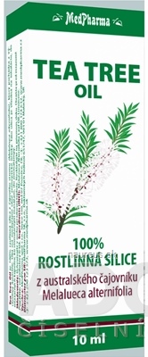 Levně MedPharma, spol. s r.o. MedPharma TEA TREE OIL 100% rostlinná silice z australského čajovníku 1x10 ml 10 ml