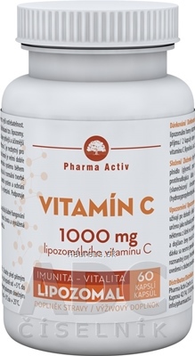 Levně ADITIVA CZ, s.r.o. Pharma Activ Lipozomal Vitamin C 1000 mg cps 1x60 ks