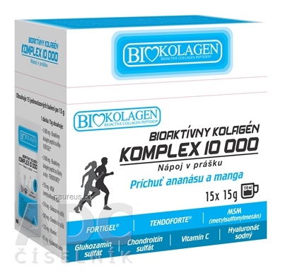 Levně A S P s.r.o. asp bioaktivních kolagen KOMPLEX 10 000 nápoj v prášku, sáčky 15x15 g (225 g)