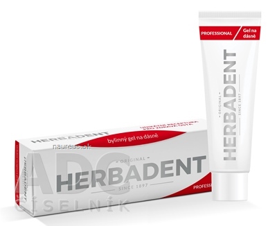 Herbadent s.r.o. HERBADENT Professional Bylinný gel na dásně s CLD (chlorhexidinem) 1x25 g 25g