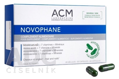 Laboratoire Dermatologique ACM SAS NOVOPHANE cps 1x60 ks 