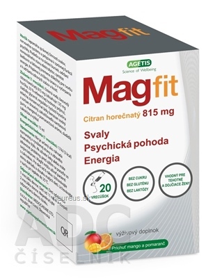 Levně Agetis Supplements Ltd, Magfit gel v sáčcích 1x20 ks