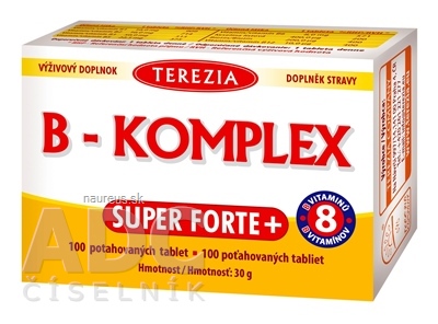Levně TEREZIA COMPANY s.r.o. TEREZIA B-KOMPLEX SUPER FORTE + tbl 1x100 ks