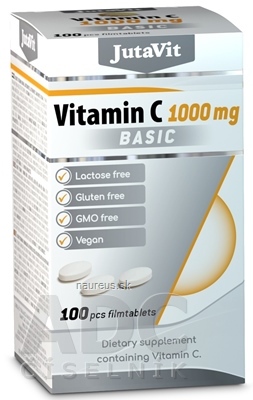 Levně JuvaPharma Kft. JutaVit Vitamin C 1000 mg Basic tbl 1x100 ks