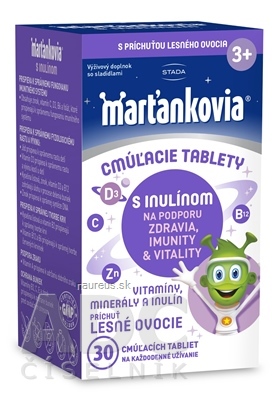 Levně WALMARK, a.s. STADA Marťánci s inulinem cucavé tablety příchuť lesní ovoce 1x30 ks