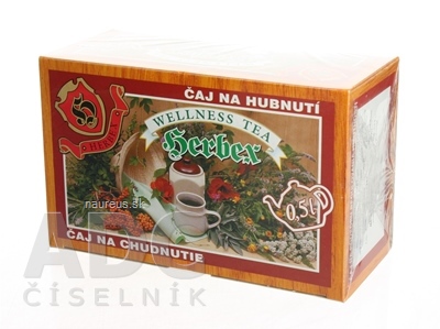 HERBEX spol. s r.o. HERBEX ČAJ NA HUBNUTÍ bylinný čaj 20x3 g (60 g) 20 x 3 g