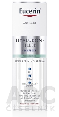 Levně BEIERSDORF AG Eucerin HYALURON-FILLER Skin Refiner SERUM anti-age, zjemňující pleťové sérum 1x30 ml 30ml