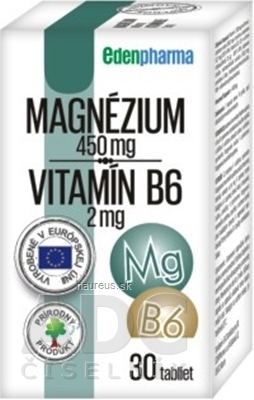 Levně MedinTerra EDENPharma Magnézium + Vitamin B6 tbl 1x30 ks 30 ks