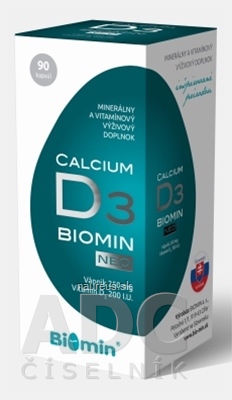 Levně BIOMIN, a.s. BIOMIN CALCIUM NEO s vitamínem D3 cps 1x90 ks 90 ks