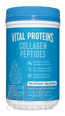 Levně Vital Proteins BV VITAL PROTEINS COLLAGEN PEPTIDES prášek pro přípravu nápoje, bez příchutě 1x284 g