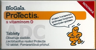 Levně FarmaSierra manufacturing SL BioGaia Protecta s vitamínem D tbl (pomerančová příchuť) 1x10 ks 10 ks