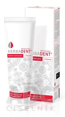 Levně Herbadent s.r.o. HERBADENT Professional Bylinná zubní pasta s fluorem 1x100 g 100 g