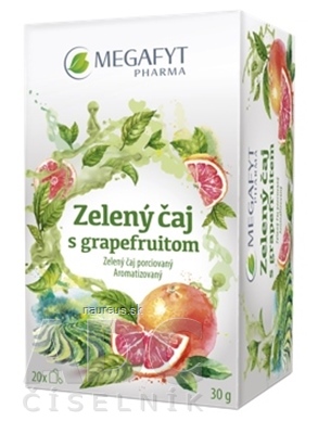 Levně Megafyt Pharma s.r.o. MEGAFYT Zelený čaj s grapefruitem porcovaný 20x1,5 g (30 g)