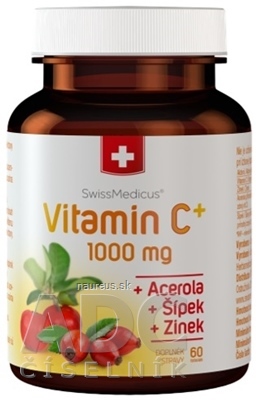 Levně Herbamedicus GmbH SwissMedicus Vitamin C + 1000 mg cps 1x60 ks 1000mg