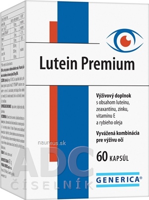 Levně GENERICA spol. s r.o. GENERICA Lutein Premium cps 1x60 ks 60 ks
