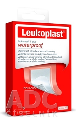 Levně BSN Medical GmbH Leukoplast LEUKOMED T PLUS absorpční náplast na rány, voděodolná, 5x7,2 cm, 1x5 ks